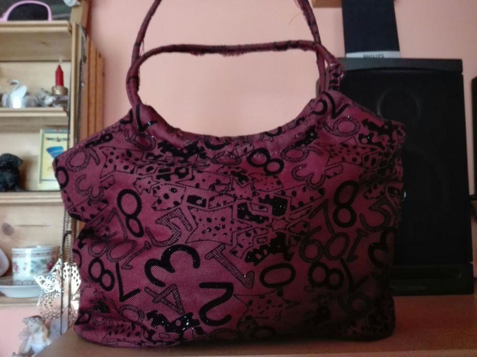 Torebka damska bordo