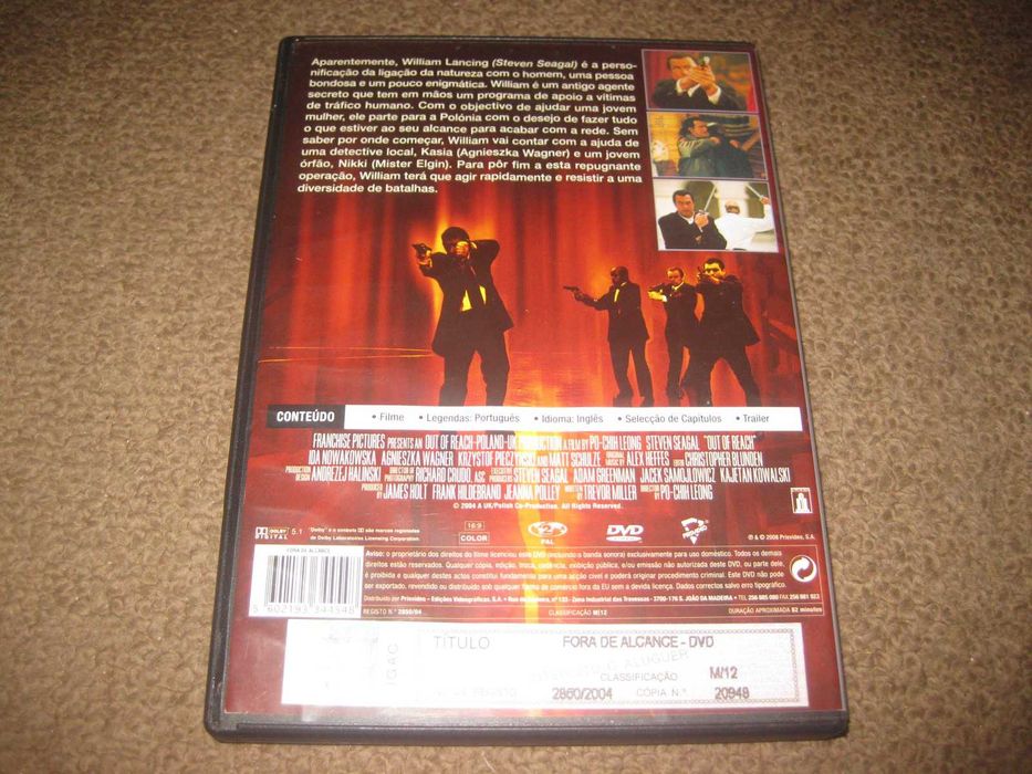 DVD "Fora de Alcance" com Steven Seagal