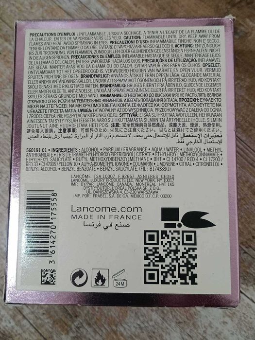Флакон із коробкою від парфум La vie est belle Lancome