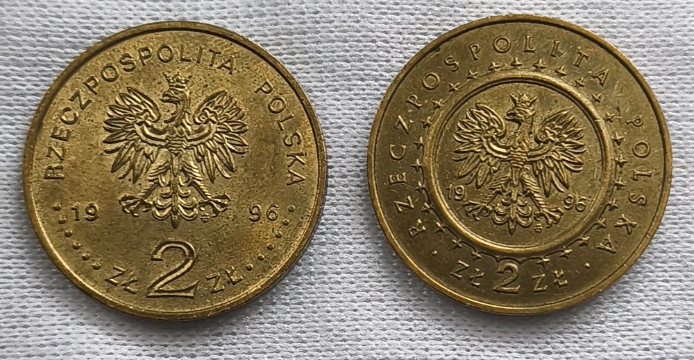 2 złote okolicznościowe 1996