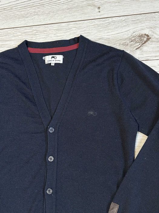 MOODS OD NORWAY męski sweter kardigan wełniany rozpinany 100% MERINO