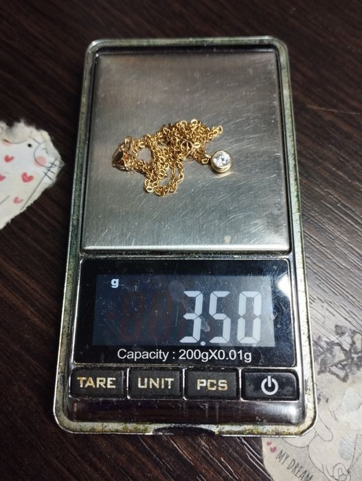 Золотая цепочка колье 3.5 грамма 40-43-46 см