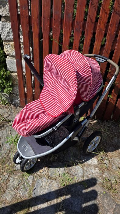 Wózek spacerówka nosidełko wielofunkcyjny koła pompowane