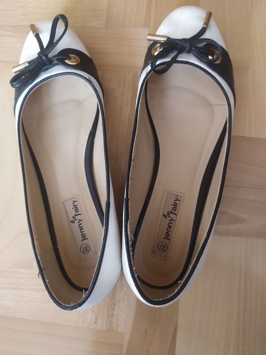 balerinki z kokardką