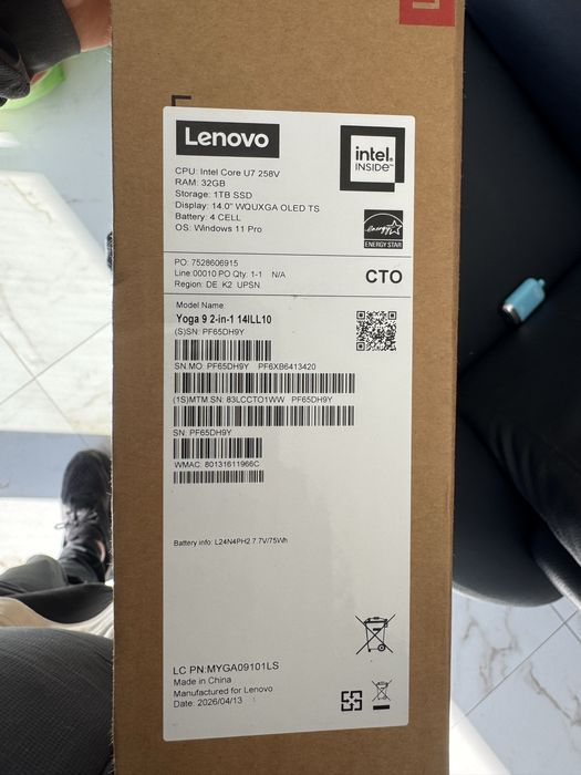 Lenovo Yoga  9  2in1 14ill10