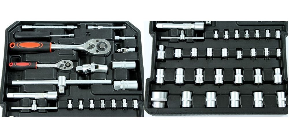 Набор инструментов бит головок ключей WMC 186 елементов