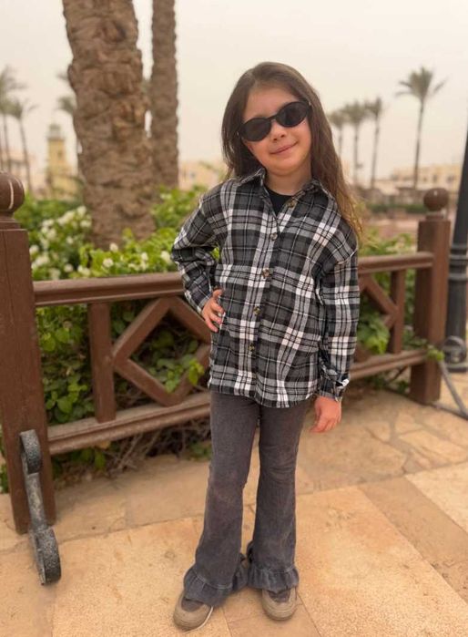 Стильна сорочка підліткова рубашка подросток в клітинку