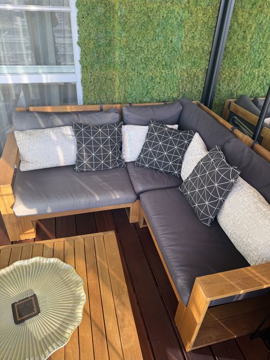 Zestaw meble ogrodowe, naroznik na taras, fotel