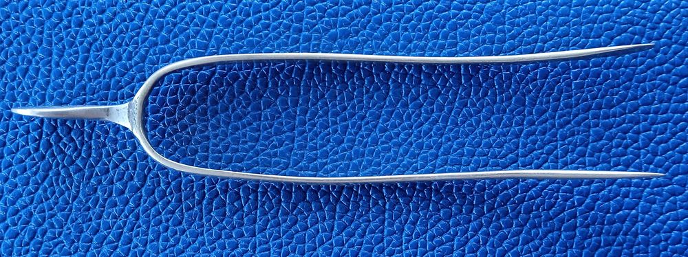 Pinça de Açucar em Forma de Osso da Sorte em Prata