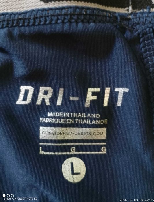 Legginsy Nike 3/4 niebieskie kompresyjne L