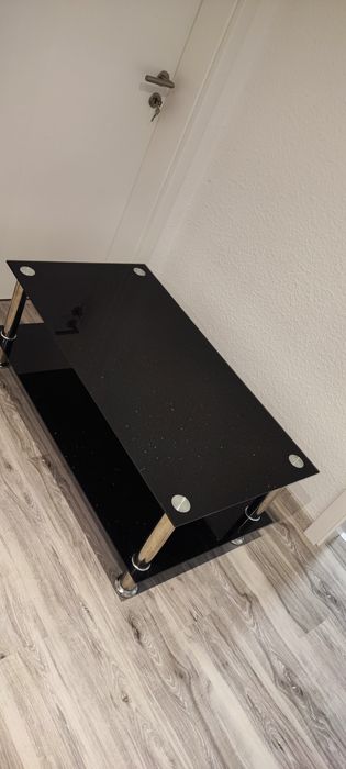 Stolik szklany czarny