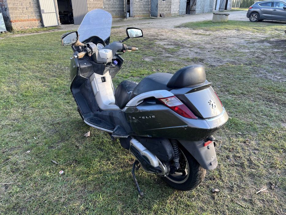 Peugeot Satelis 500 dużo części czasza osłony silnik linka wydech lagi