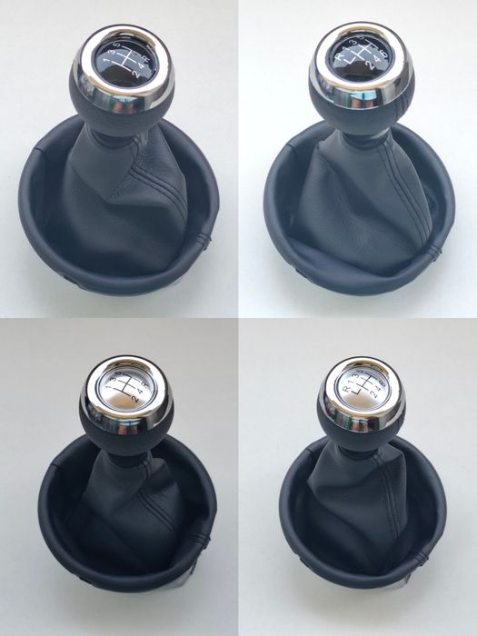 Manete Moca Fole Mudanças C/ Aro Mini Cooper R56 R55 R57 R60 One S 5 / 6 Velocidades Preto Cromado Prata Conjunto Completo Novo Punho