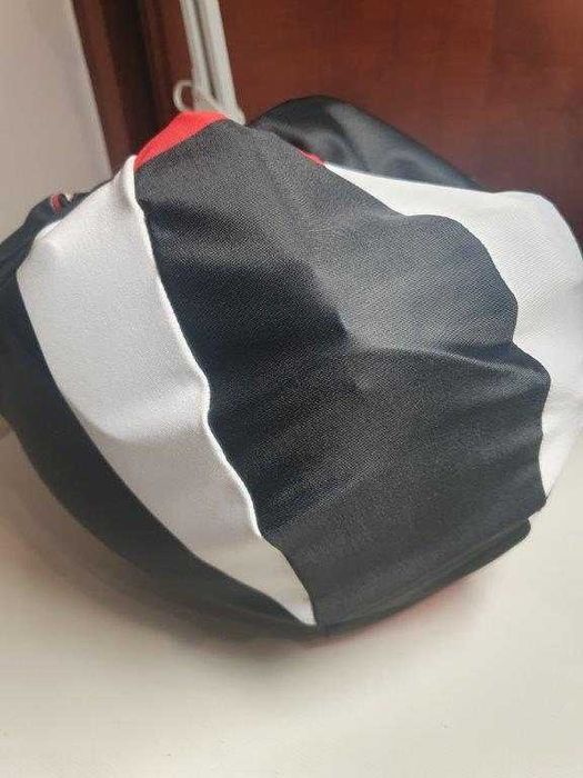 Pokrowiec na kask narciarski XL/XXL poliester lycra czarny/red /biały