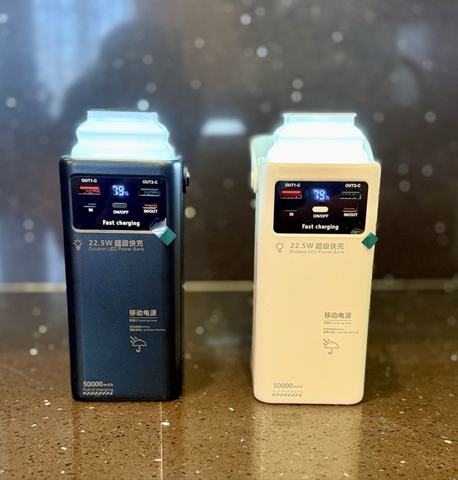 Павербанк 50000 mAh max, powerbank lightning, type - C