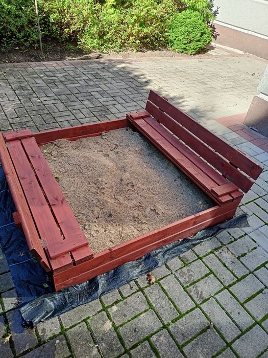 Piaskownica drewniana składana