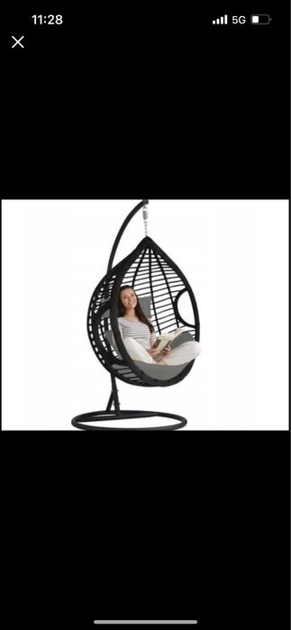 Fotel ogrodowy kokon