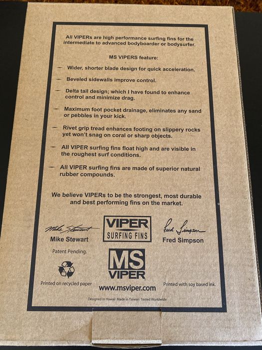 Bodyboard pé de pato Viper edição MS fins - 1 barbatana apenas