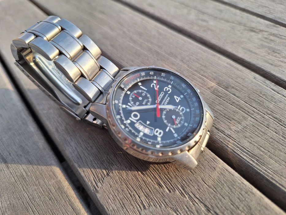 Zegarek Seiko SNN079 Chronograf, Tachymetr