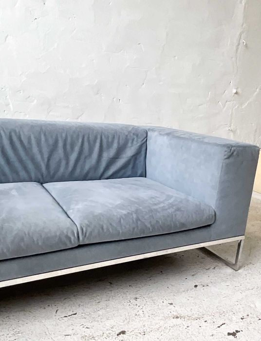 B&B Italia sofa Dado proj. Antonio Citterio skóra zamszowa design