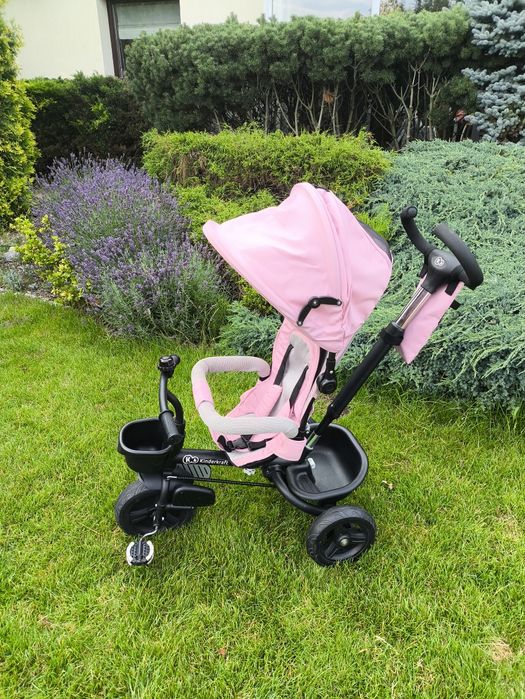 Rowerek trójkołowy Kinderkraft AVEO 6w1 wózek spacerówka różowy