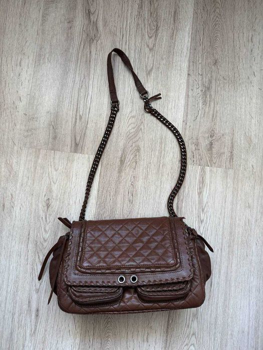 шкіряна сумка ZARA в стилі Chanel