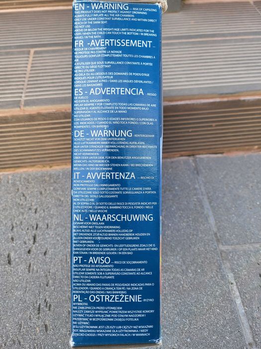 Boia Insuflável de Piscina com Assento para Bebé de 11-15 kg