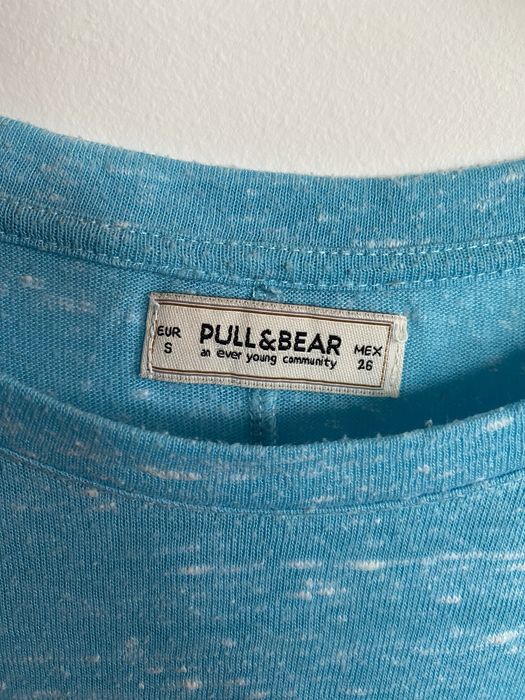 T-shirt azul Pull&Bear
