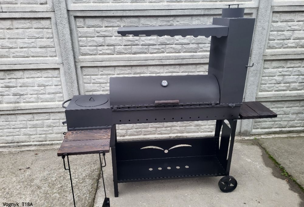 4мм! ПОДВІЙНЕ УСИЛЕННЯ! Від Заводу! Мангал Барбекю Коптильня с Печкой