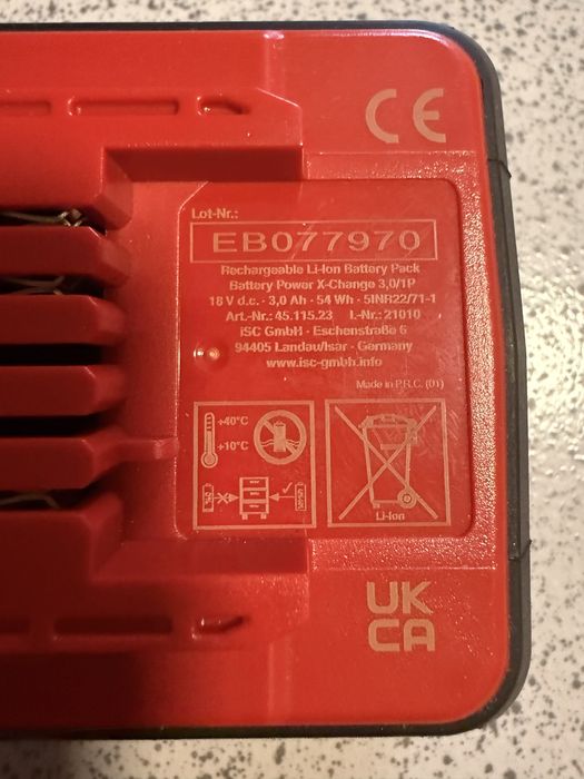 Аккумулятор Einhell Power-X-Change Plus 18V 3,0 Ah