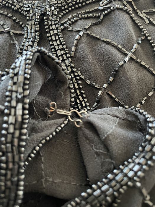 Narzutka. Szyfon z koralikami XL