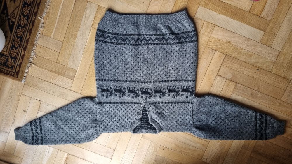 Sweter wełniany norweski Handmade