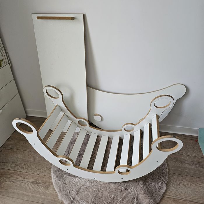 Drewniany Bujak XXL 3w1 zestaw zlozony Lunekids