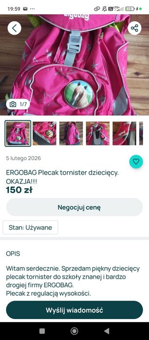 Super plecak dla dzieci Ergobag Pack Hula Hoop Bär.