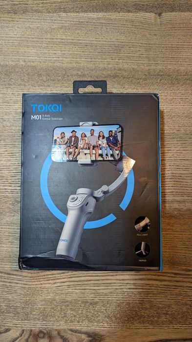 TOKQI M01. Тривісний стабілізатор для смартфонів