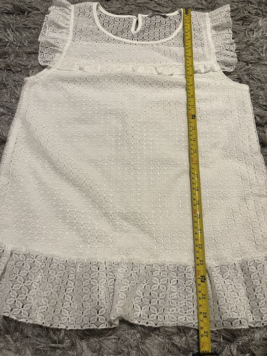 Biała bluzka koronkowa House