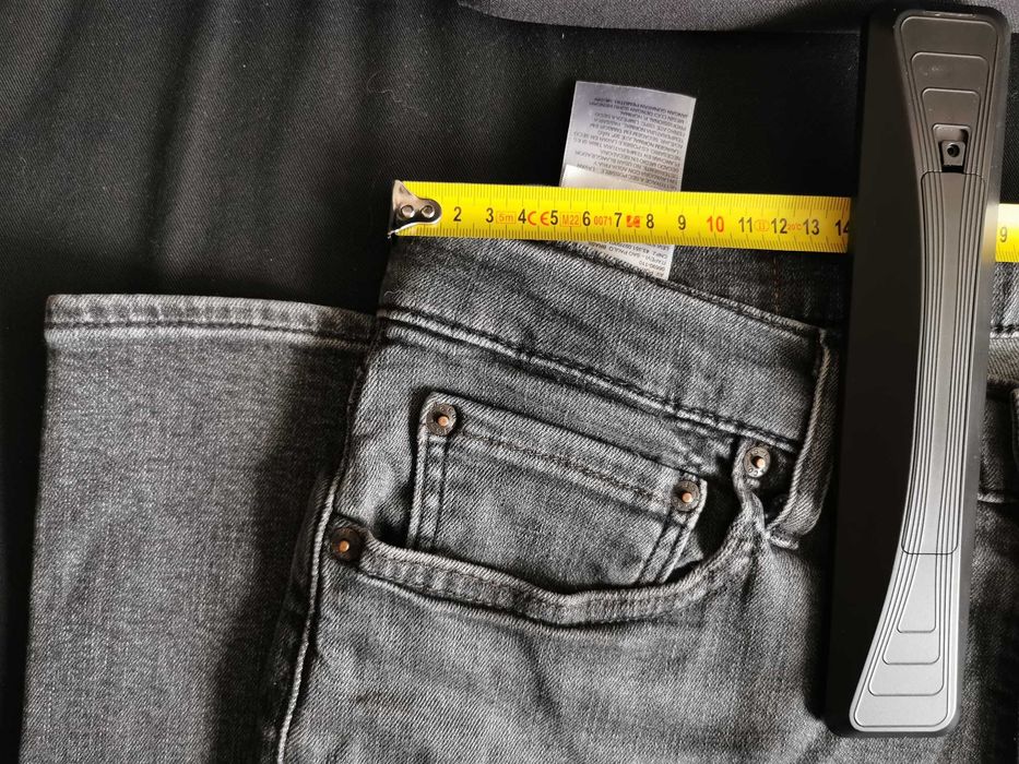 Levis 512 Ciemno-SZARE jeansy elastyczne W33 L32 dopasowane JAK NOWE