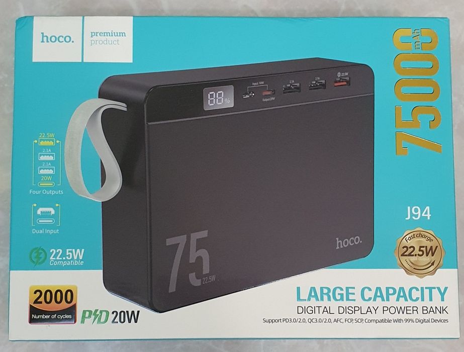 Hoco J94 75000 mAh 22.5W / Power Bank Новий