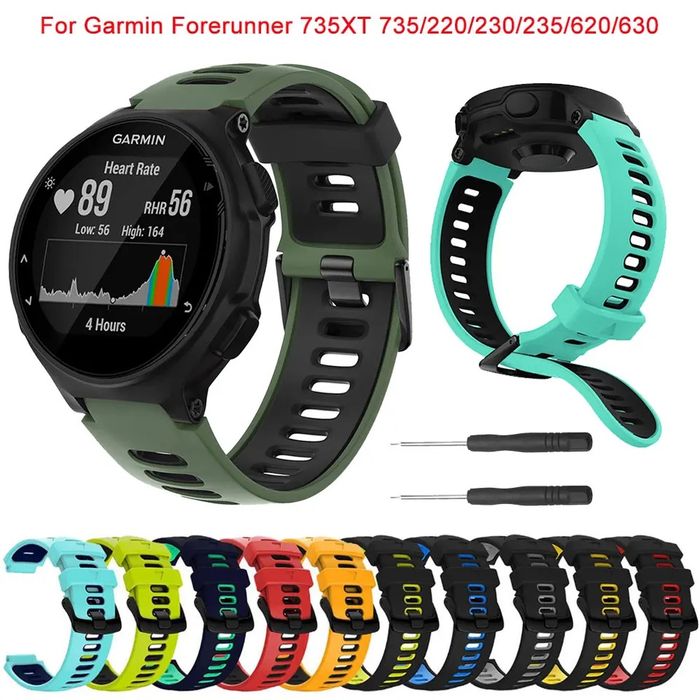 Braceletes Garmin  Forerunner 735XT, 220, 230, 235, 620, 630, etc