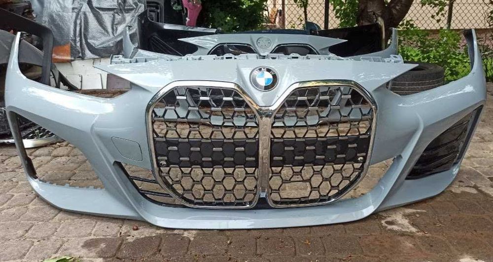 НАЯВНІСТЬ! BMW 4 G26 бампер передній M sport C4P Brooklyn Grey решітка