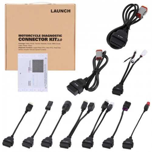 Launch KIT Diagnóstico OBD Motas Software + Adaptadores (NOVO)