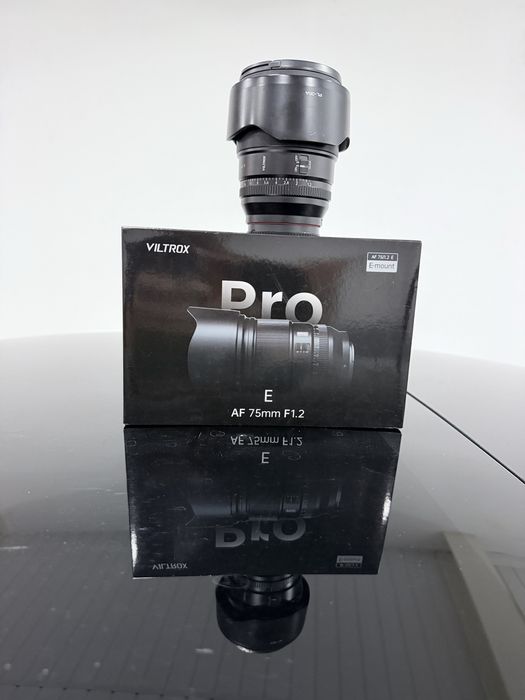 Viltrox PRO AF 75mm f/1.2 STM ED IF — Mont. Sony E — Estado impecável