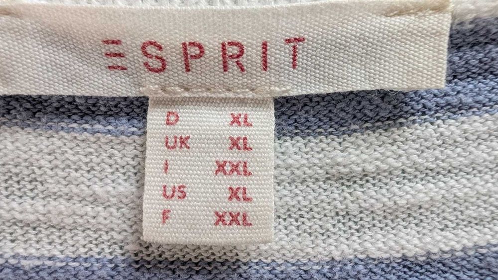 Sweter w biało-niebieskie paski- Esprit