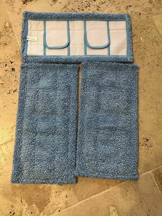 QUENPE – nakładki do mopa wielokrotnego użytku (3 szt.) – mikrofibra