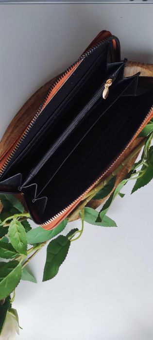 Brązowy Portfel damski