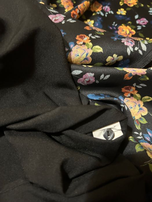 Zara sukienka w kwiaty XS rękaw kimono
