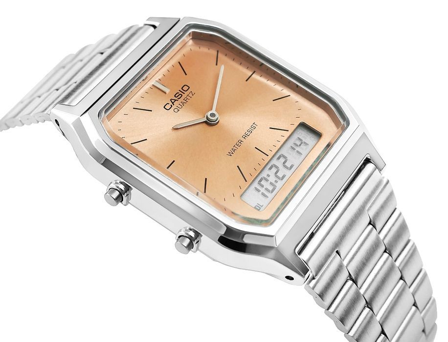 Zegarek Damski CASIO AQ-230A-4AMQYDF + BOX prezent black weeks