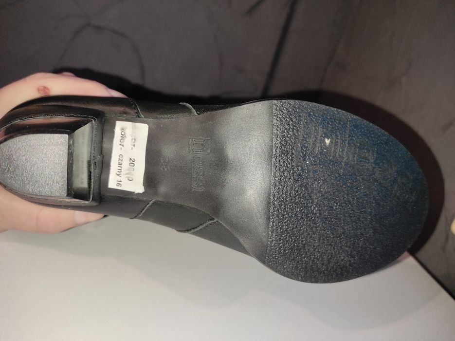 Kozaki Damskie Nessi 38 Skóra Nowe!!