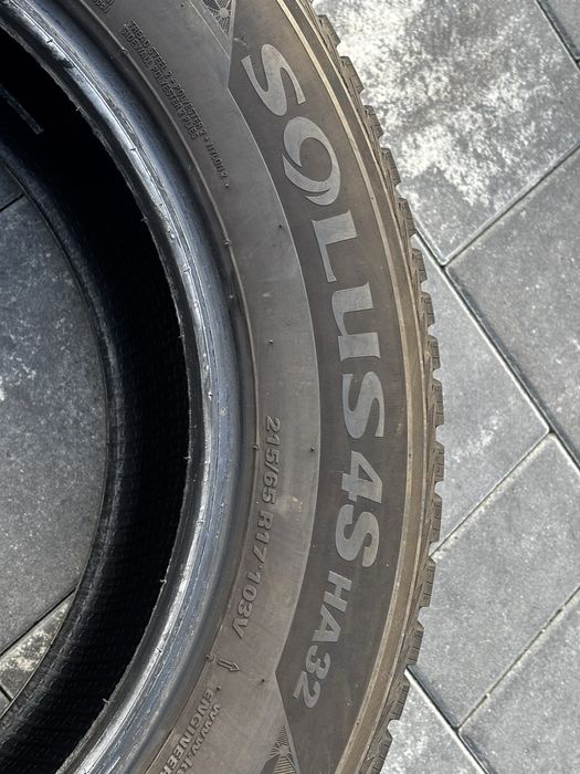 4szt opon całorocznych 2023 rok 216/65r17 kumho solus 4S HA32