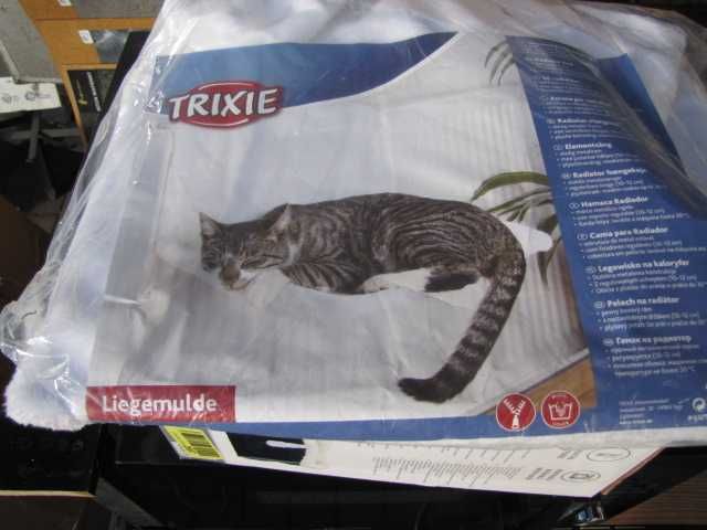 Trixie Legowisko na Kaloryfer dla Kota – Pluszowe, Białe